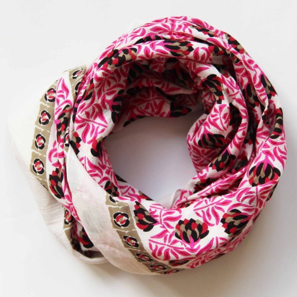 Carre en Coton Bio Heidi Rose
