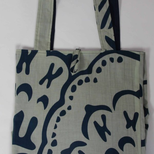 Cabas en coton upcycling Manuka Marine Navy