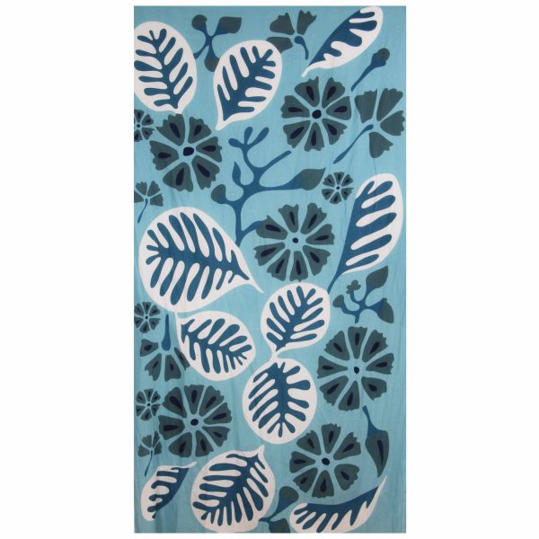 foulard Coton Bio Equateur Bleu