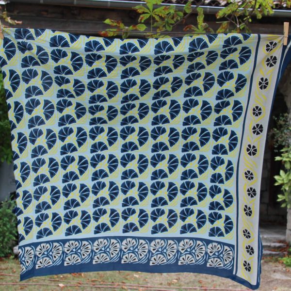 Carre en Coton Bio Diego Marine