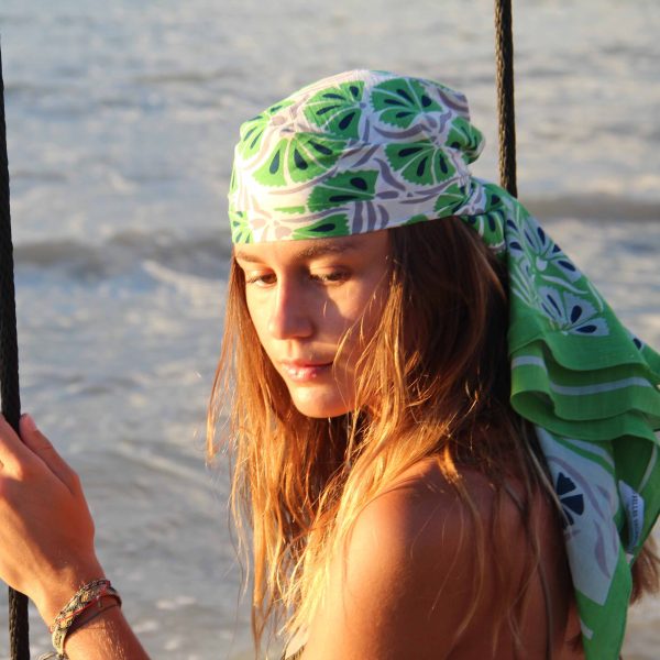 Carre Coton Bio Diego vert
