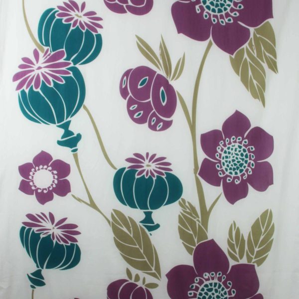 Foulard Coton Bio Poppy Prune