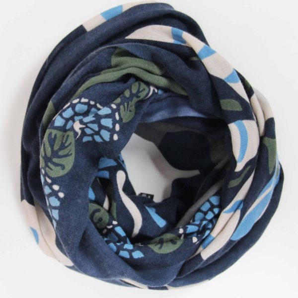 Echarpe XL Passiflore Bleu Blue