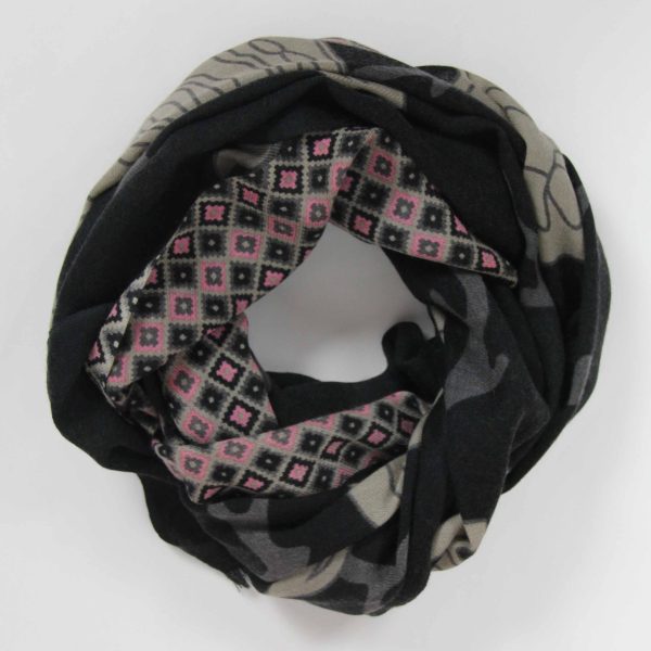 Wool Scarf Grues Black