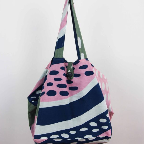 Cabas en coton upcycling Onirique Rose Pink