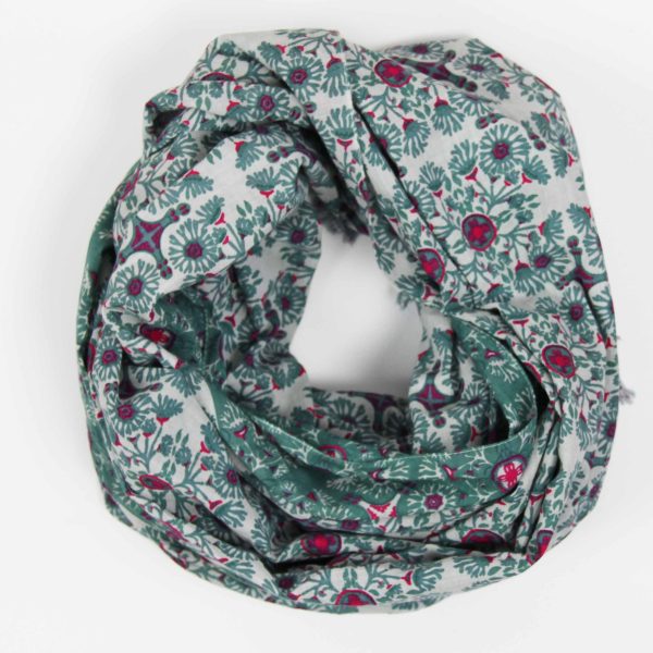 Foulard Coton Bio Tetouan Kaki