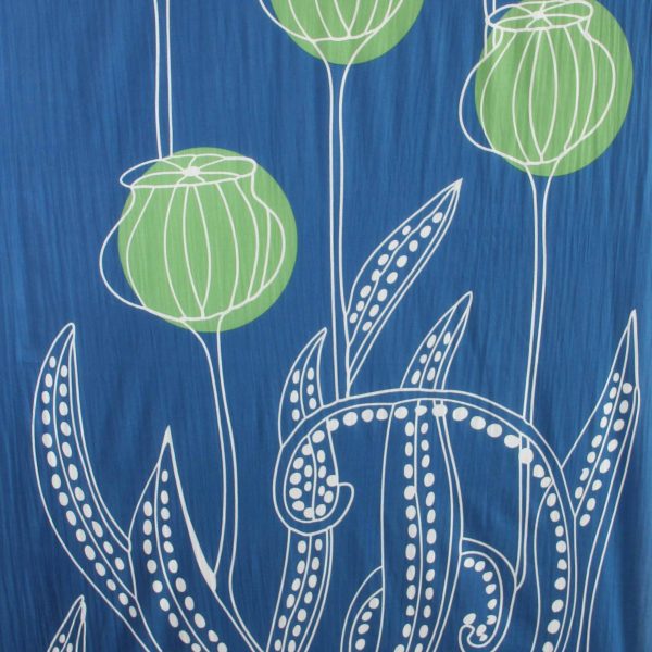 Foulard Coton Bio Mekong Marine Navy