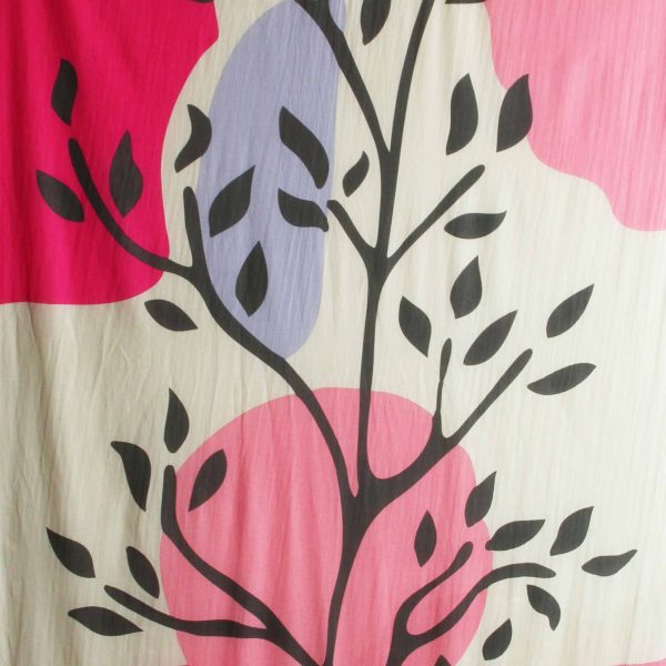 Foulard Coton Bio Sycomore Fuchsia