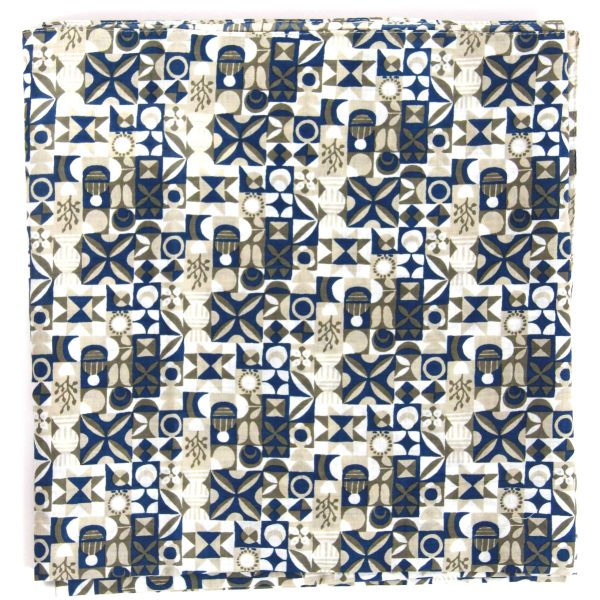 Carré Coton Malmo Marine Navy