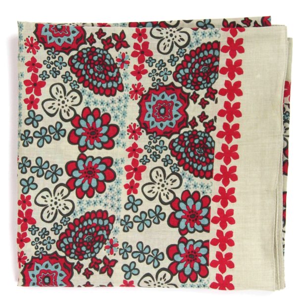 Carré Coton Hawai Rouge Red