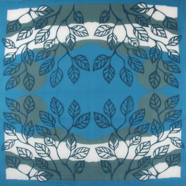 Carré Coton Palenque Bleu Blue