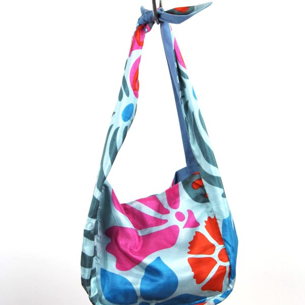 Upcycling Silk Bag Bobby Flower Power