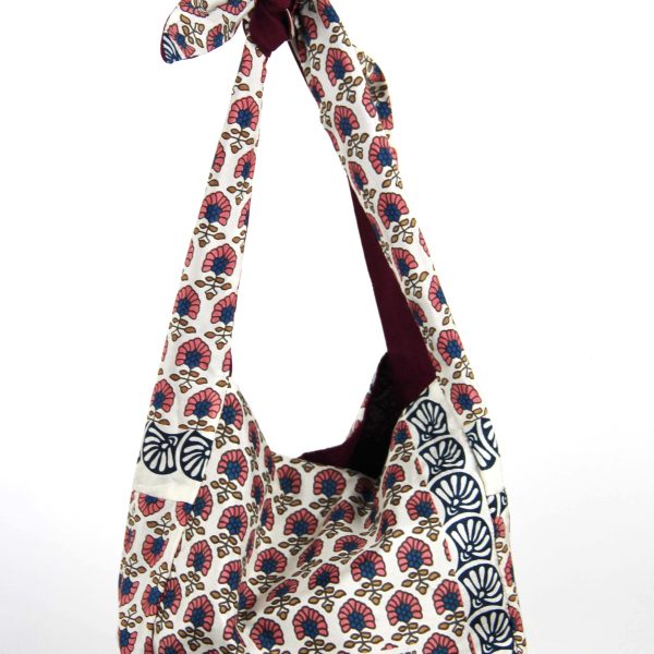 Upcycling Silk Bag Bobby Pondicherry Corail