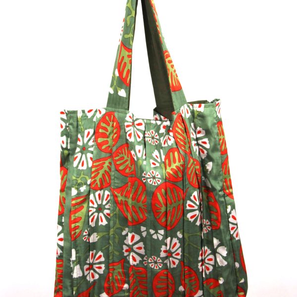 Upcycling Silk Bag Musette Tahiti Kaki