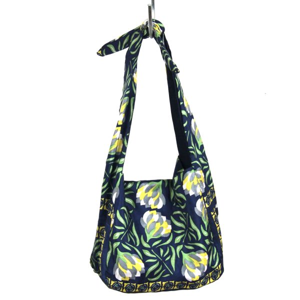 Upcycling Silk Bag Bobby Bergamote Marine