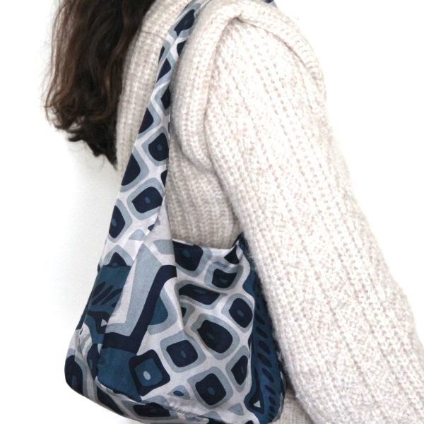 Upcycling Silk Bag Bobby Circus Bleu