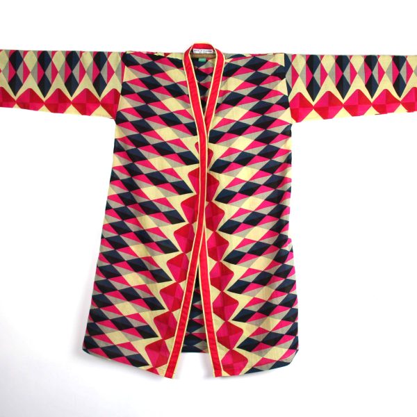 Long Kimono Trapeze Fuchsia - Image 2