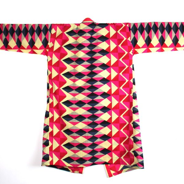 Long Kimono Trapeze Fuchsia - Image 3