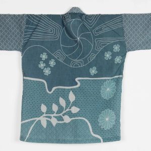 Kimono Natsunohi bleu gris