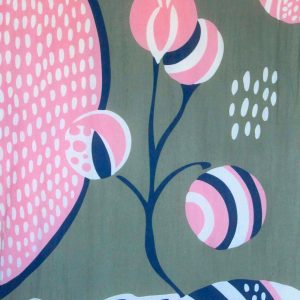 Foulard Coton Bio Onirique Rose Pink