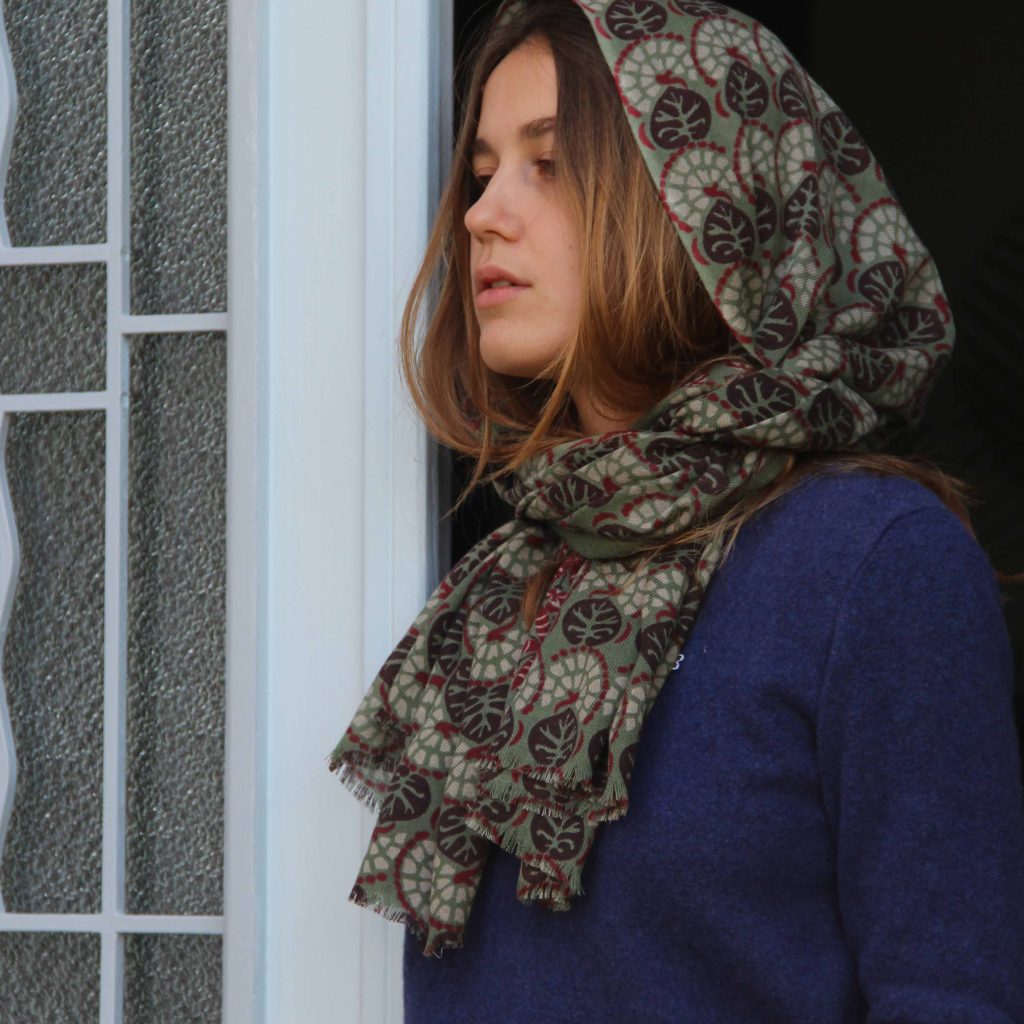 Wool Scarf Samba Kaki - Image 4