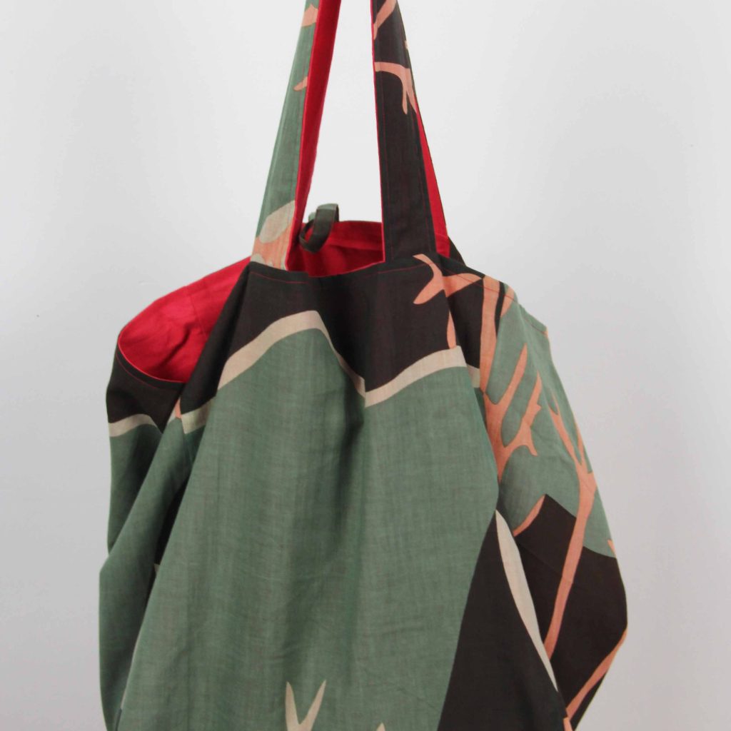 Cabas en coton Upcycling Luna Terracota – Image 3