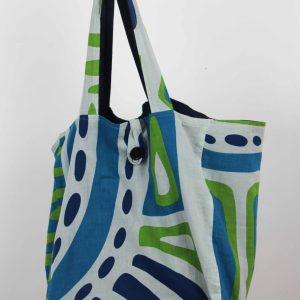 Upcycling Bag Shangha Bleu Blue