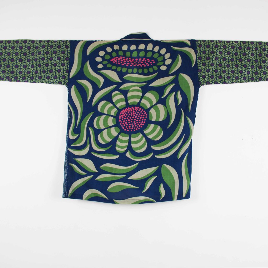 Kimono Sunflower Marine Navy – Image 5