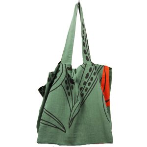Cabas en coton upcycling Mekong Kaki