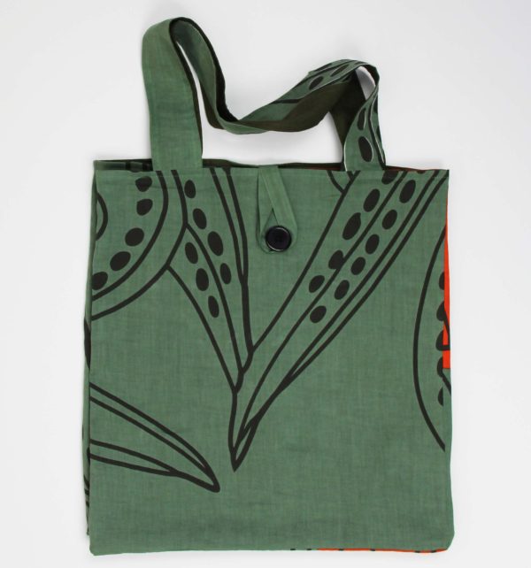 Cabas en coton upcycling Mekong Kaki – Image 5