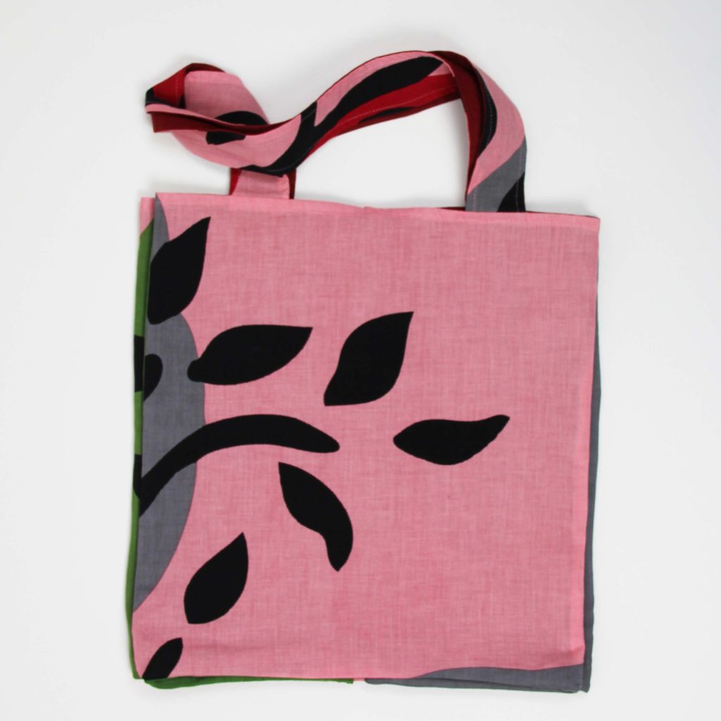Cabas en coton upcycling Sycomore Rose – Image 2