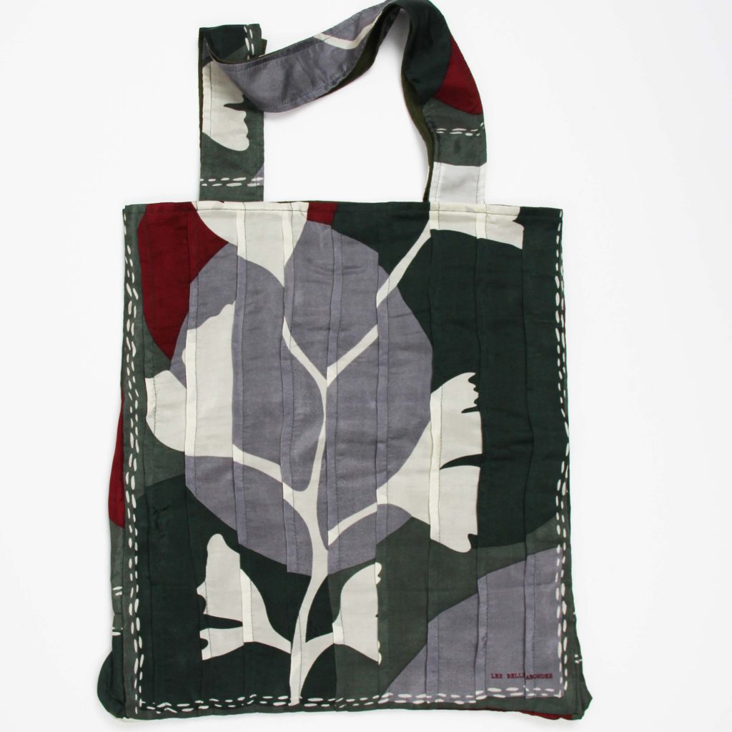 Sac Musette en soie Biloba Kaki
