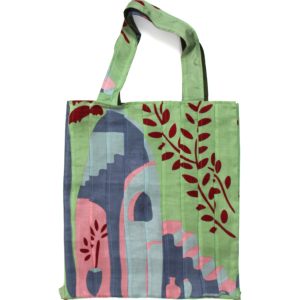 Upcycling Silk Bag Musette Kasbah Vert