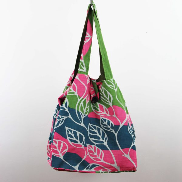 Cabas en coton upcycling Palenque Marine NAvy – Image 2