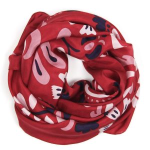 Carré Soie Helena Rouge Red