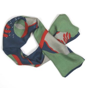 Carré Soie Pacifique Vert Green