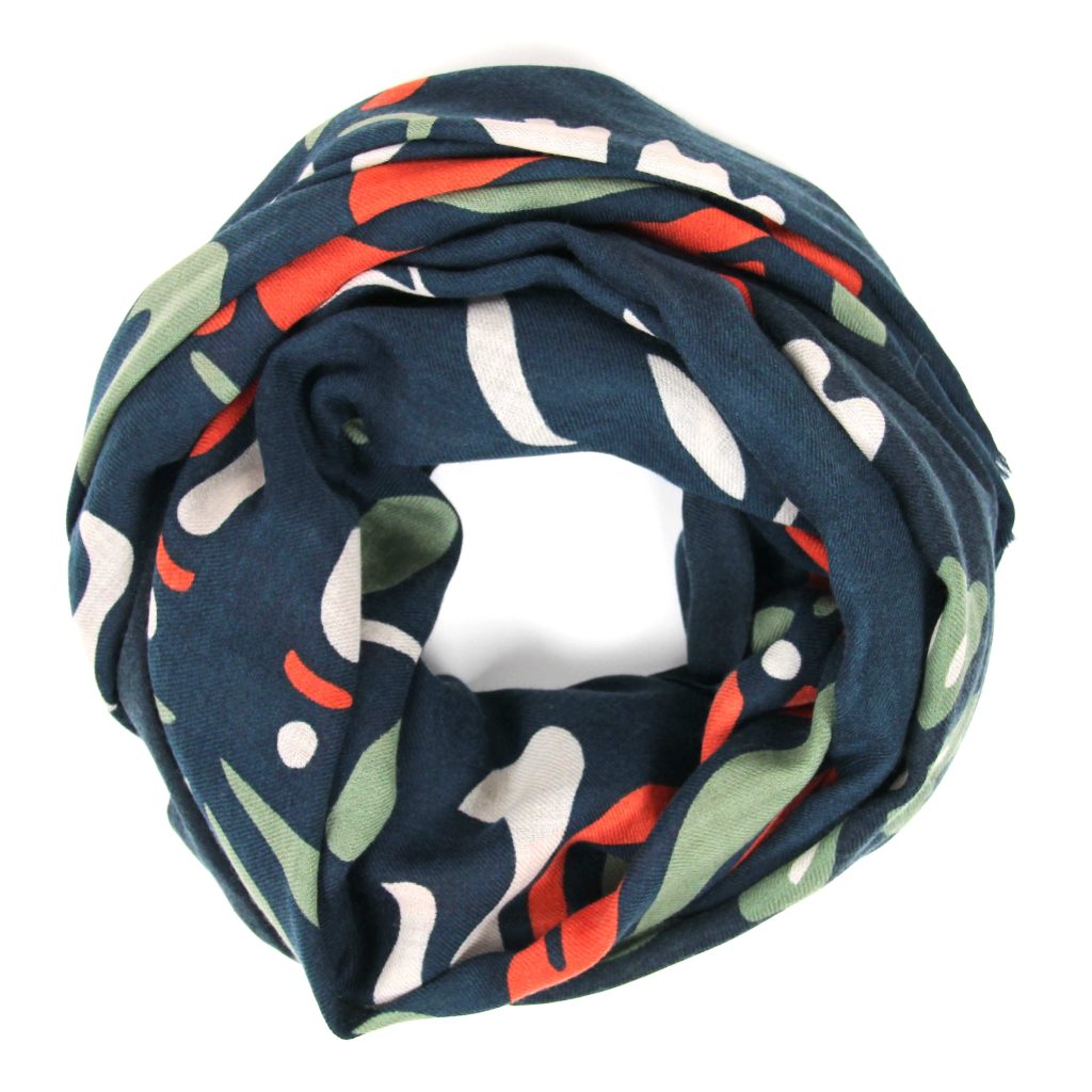 XL Wool Scarf Aliona Orange - Image 2