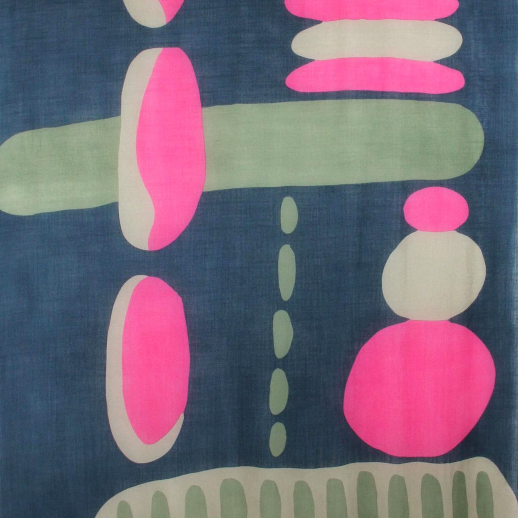 XL Wool Scarf Cairn Marine Navy