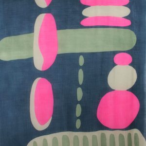 XL Wool Scarf Cairn Marine Navy