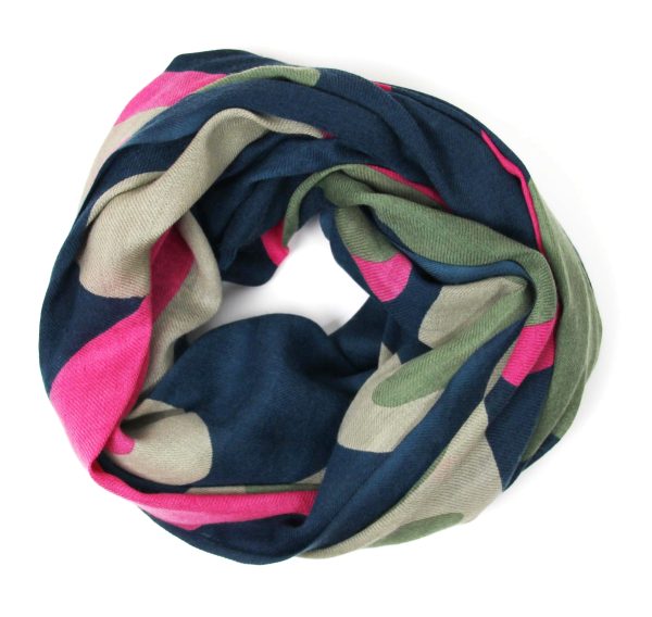 XL Wool Scarf Cairn Marine Navy - Image 2