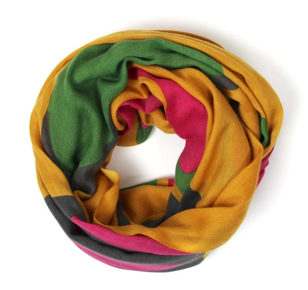 XL Wool Scarf Cairn Jaune Yellow - Image 4