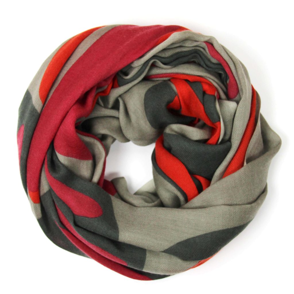 XL Wool Scarf Cairn Orange - Image 2