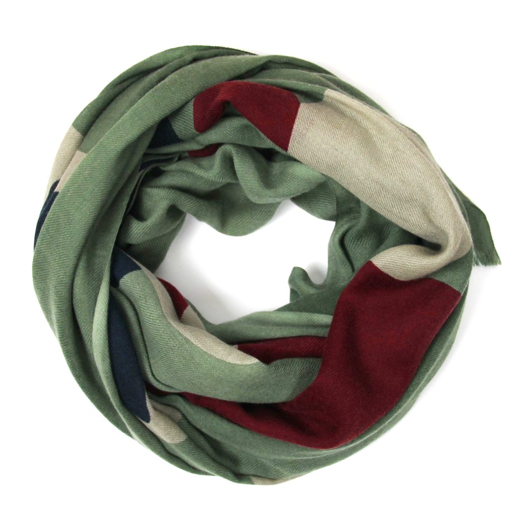 XL Wool Scarf Cairn Bordeaux - Image 2