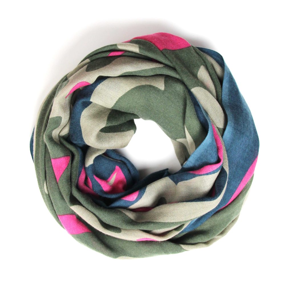 XL Wool Scarf Kamala Marine Navy - Image 2
