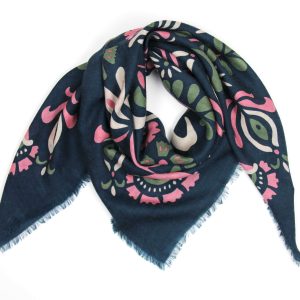 Wool Square Tatiana Marine