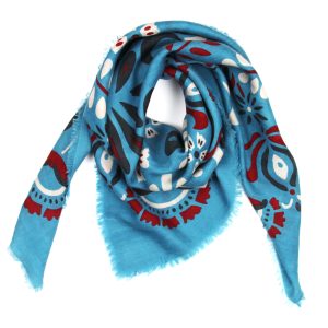 Wool Square Tatiana Turquoise