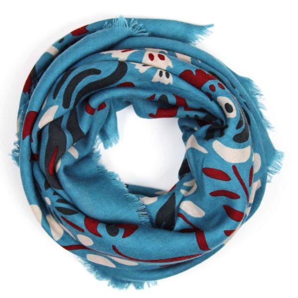 Wool Square Tatiana Turquoise - Image 2