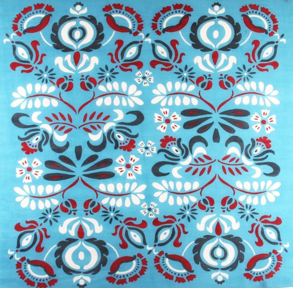 Wool Square Tatiana Turquoise - Image 3