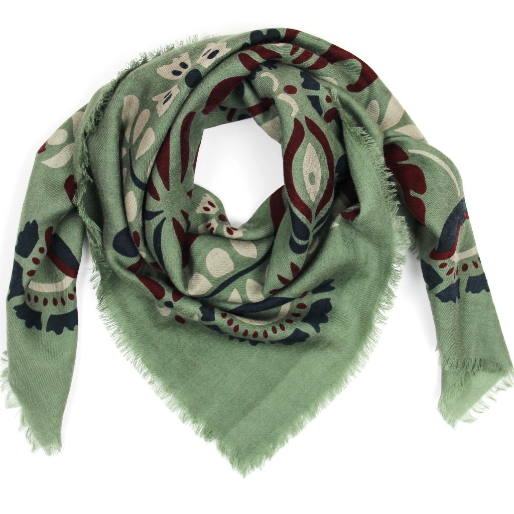 Wool Square Tatiana Kaki