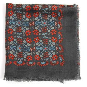 Wool Square Agata Marron Brown